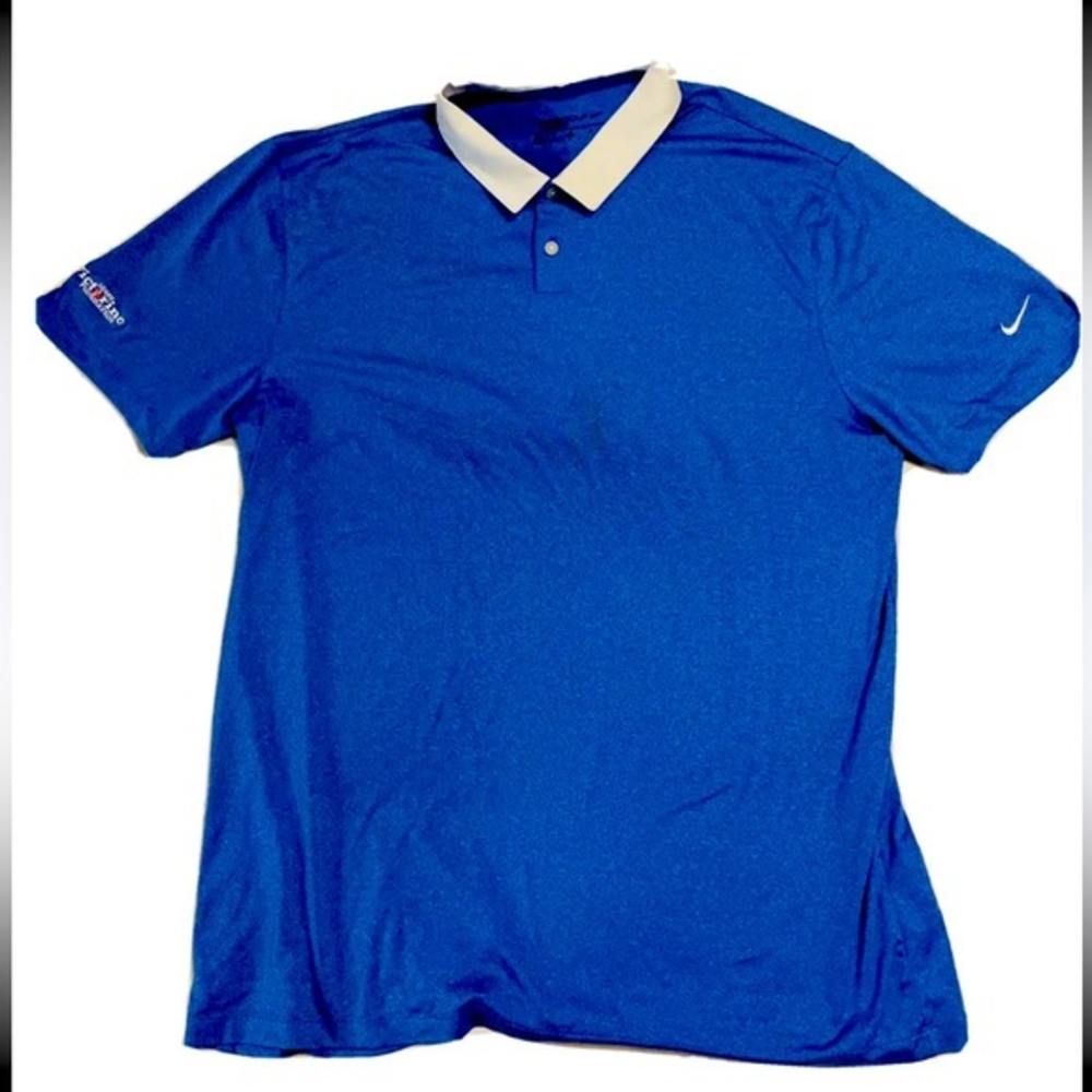 Nike Golf Shirt drifit blue hawaii Shane victorino foundation  Large MLB Red Sox